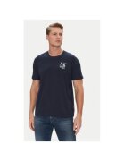 JOOP Jeans Tricou barbati - 10019370 30045904 - Bumbac organic - Bleumarin - Bleumarin