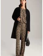 Joop Pantaloni animal-print - cu talie înalta - Maro