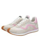 Joop! Pantofi sport de piele intoarsa cu garnituri textile 26673 - Bej/Roz