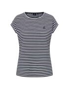 Joop Tricou in dungi din amestec de bumbac - Alb/Albastru inchis