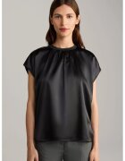 Joop Tricou satinat cu guler rotund - Negru