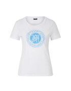 Joop Tricou slim fit cu print frontal tip logo - Alb