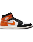 Jordan Pantofi sport Air 1 Mid 48093 - Alb/Negru/Portocaliu