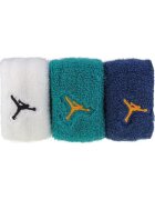 Jordan Set 3 mansete pentru par - Nylon - Multicolor