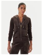 Juicy Couture Hanorac dama culoare maro - textil
