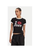 Juicy Couture Tricou dama JCWCT125318 - Bumbac - Negru - Negru