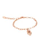 Just Cavalli Bratara decorata cu talisman cu cristale - Auriu rose
