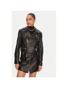 Just Cavalli Geaca dama - 304381454 - Piele naturala - Negru - Negru
