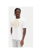 Just Cavalli Tricou barbati 78OAHE22 CJ110 - Bumbac - Alb - Alb