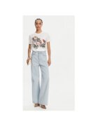 Just Cavalli Tricou dama 78PAHA01 CJ700 - Bumbac - Alb - Alb