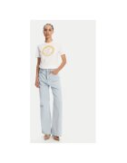 Just Cavalli Tricou dama 78PAHE13 CJ110 - Bumbac - Alb - Alb