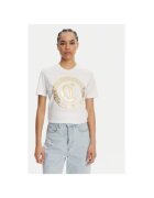 Just Cavalli Tricou dama 78PAHT01 CJ500 - Bumbac - Alb - Alb
