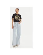 Just Cavalli Tricou dama 78PAHT01 CJ500 - Bumbac - Negru - Negru