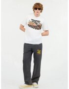 Just Cavalli Tricou oversized cu print frontal - Alb