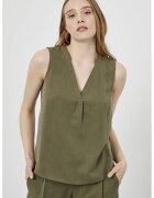 Just Like You Bluza din lyocell - fara maneci - Kaki