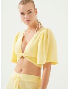 Just Like You Bluza pentru plaja - Bumbac/Viscoza - Galben - Galben