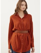 Just Like You Camasa vaporoasa cu guler clasic - Rosu vermillion