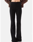 Just Like You Pantaloni bootcut cu talie inalta - Negru