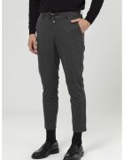 Just Like You Pantaloni conici crop - Negru/Gri inchis