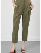 Just Like You Pantaloni crop cu buzunare laterale - Kaki