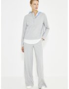 Just Like You Pantaloni de trening relaxed-fit cu croiala dreapta si talie inalta - Gri deschis melange