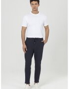 Just Like You Pantaloni texturati cu croiala regular-fit si snur in talie - Albastru ultramarin