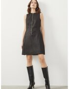 Just Like You Rochie cu croiala in A si aspect metalizat - Negru stins