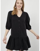 Just Like You Rochie lejera cu maneci 3/4 - Negru