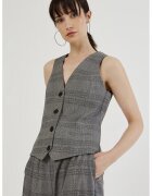 Just Like You Vesta din lurex cu decolteu in V - Gri inchis