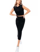 Justhype Compleu dama - Bumbac\Poliester - Negru - Negru