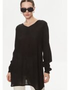 kaffe Bluza dama - 303581077 - Viscoza - Negru - Negru