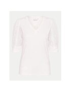 kaffe Bluza dama - 303582371 - Viscoza/Poliester - Alb - Alb