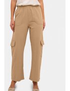 kaffe Pantaloni dama - 304099465 - Bumbac - Bej - Bej