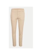 kaffe Pantaloni dama - 304374555 - Bumbac - Bej - Bej
