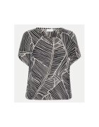kaffe Tricou dama - 303964641 - Viscoza - Negru - Negru