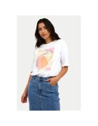 kaffe Tricou dama - 369452 - Alb - Bumbac -