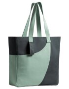 KAFT Geanta tote unisex Meclo - Gri antracit/Verde menta
