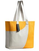 KAFT Geanta tote unisex Meclo - Gri deschis/Galben sofran