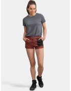 KAFT Pantaloni scurti de denim cu buzunar constrastant - Negru/Rosu inchis