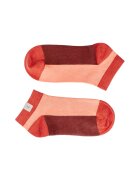 KAFT Set de sosete unisex pana la glezna - 2 perechi - Coral/Rosu inchis/Piersica
