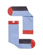 KAFT Sosete unisex colorblock - Portocaliu/Albastru lavanda