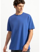 KAFT Tricou lejer unisex cu maneci cazute - Albastru inchis