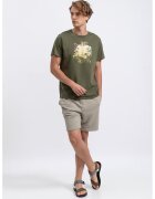 KAFT Tricou unisex cu imprimeu grafic - Kaki/Bej deschis