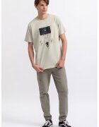 KAFT Tricou unisex cu imprimeu grafic - Negru/Bej deschis
