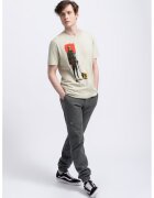 KAFT Tricou unisex cu imprimeu grafic - Negru/Bej deschis
