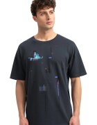 KAFT Tricou unisex de bumbac - Albastru pastel/Albastru ultramarin