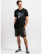KAFT Tricou unisex de bumbac cu imprimeu - Negru stins