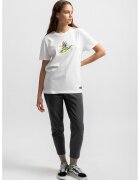 KAFT Tricou unisex de bumbac cu imprimeu - Verde/Alb murdar