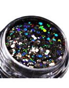 KAJOL Beauty Glitter cosmetic holografic PK104 negru - pentru machiaj/bodyart - 1g