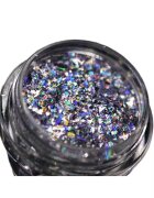 KAJOL Beauty Pigment fulgi glitterati pentru machiaj si body art PK157(argintiu holografic) ™